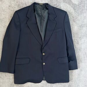 Oscar De La Renta Navy Suit Blazer